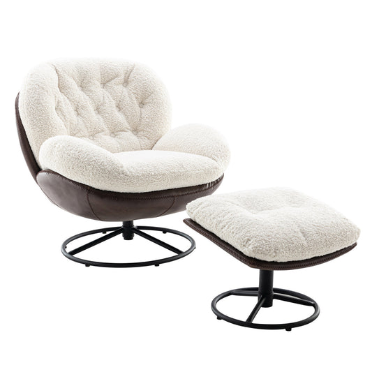 Nevan Lounge Chair with Ottoman