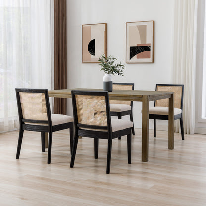 Weston Modern Cane Dining Chairs (set of 2)