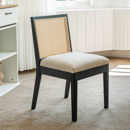 Weston Modern Cane Dining Chairs (set of 2)