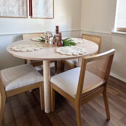 Weston Modern Cane Dining Chairs (set of 2)