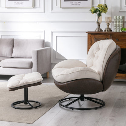 Nevan Lounge Chair with Ottoman