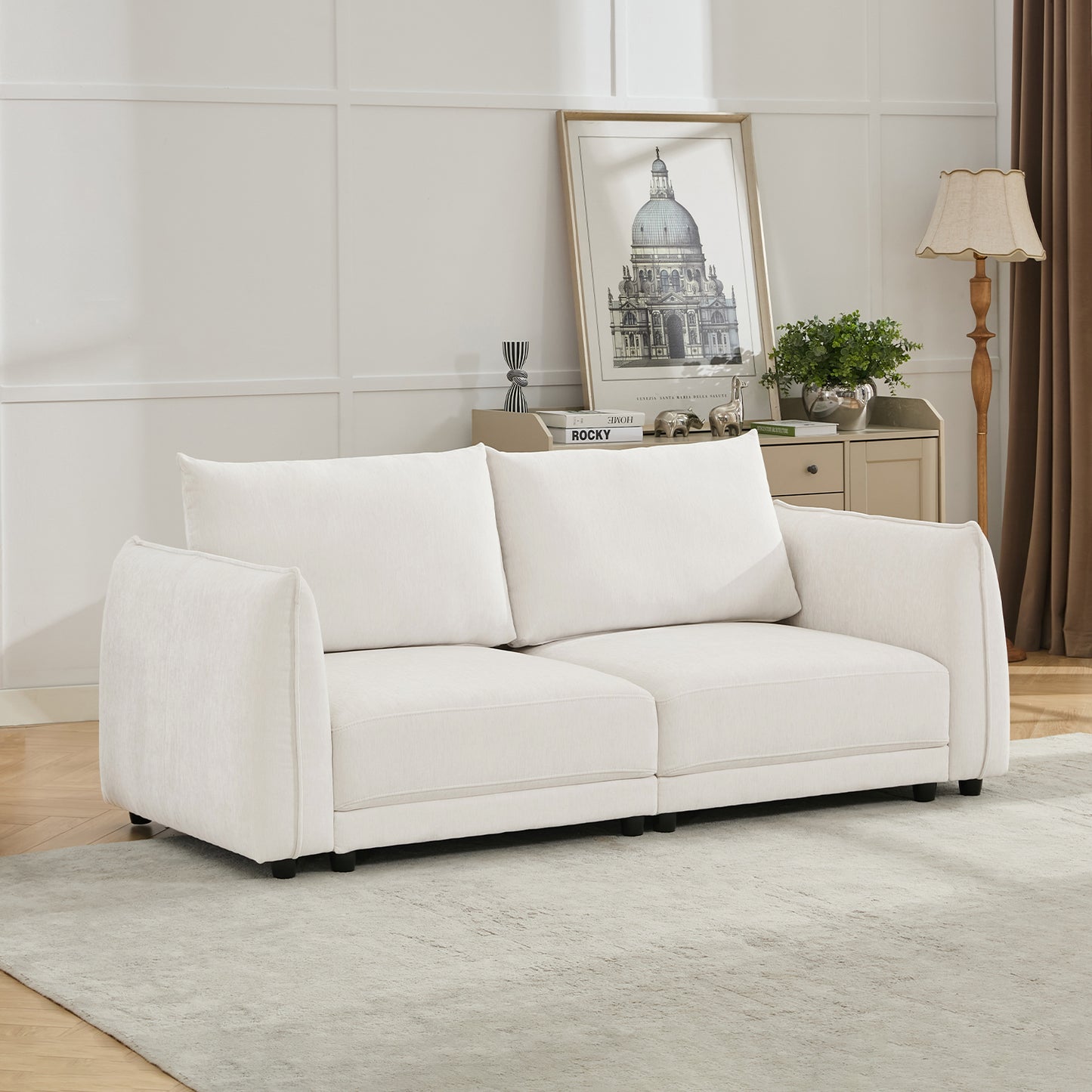 Leen Sectional Sofa - Modern White Sofa