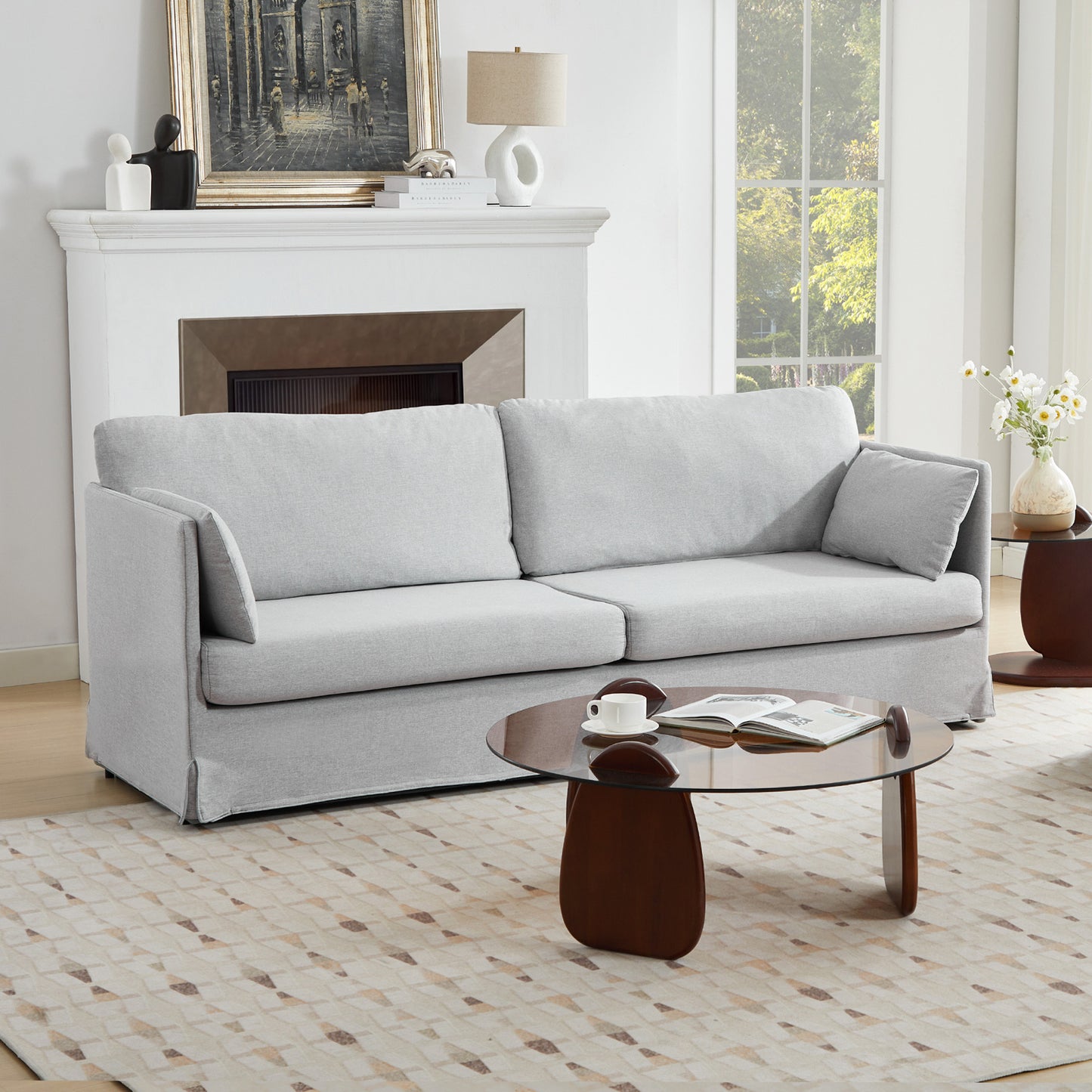 Dylan Modern Loveseat Sofa - Washable and Pet-Friendly