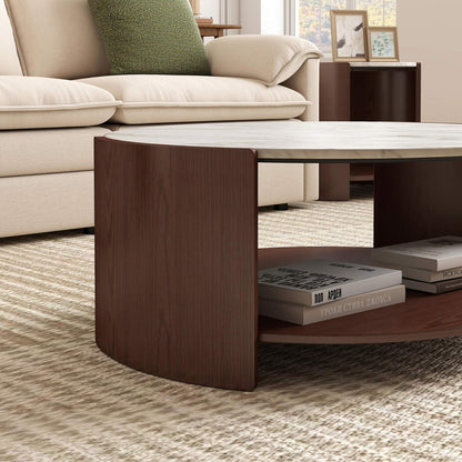 Gia Cultured Marble Coffee Table