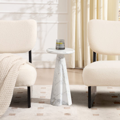 Lauren Cultured Marble Side Table