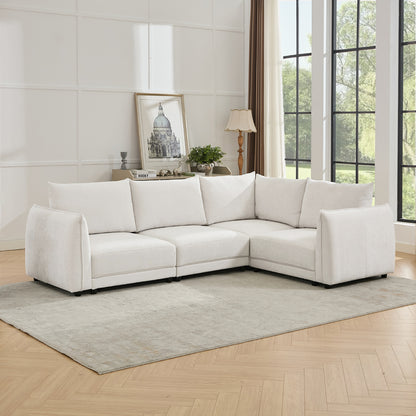 Leen Sectional Sofa - Modern White Sofa