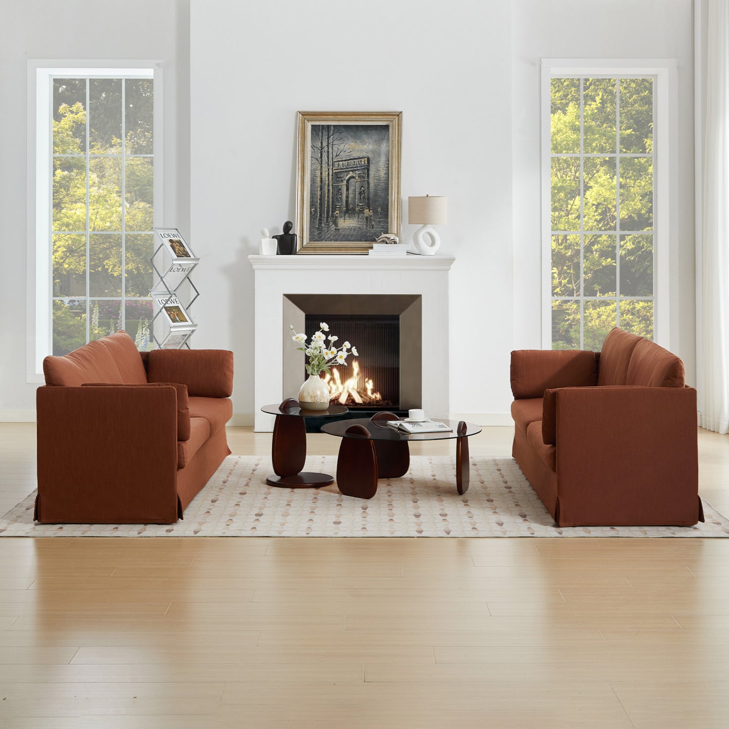 Dylan Modern Loveseat Sofa - Washable and Pet-Friendly