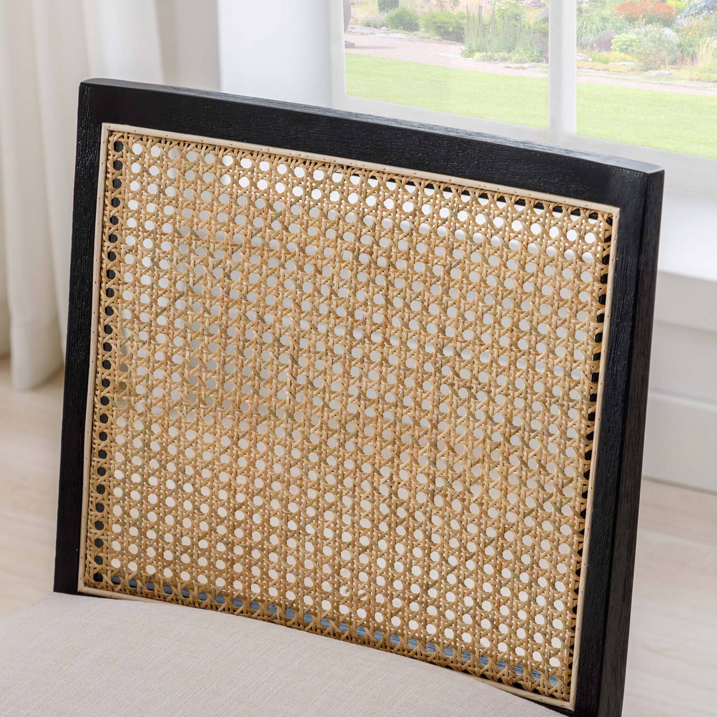 Weston Modern Cane Dining Chairs (set of 2)