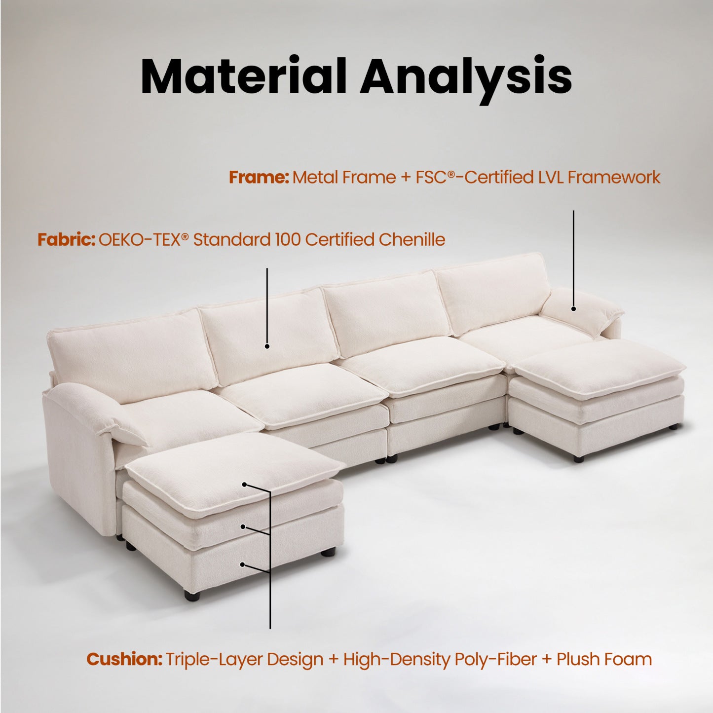 Livia Modular Sofa - Luxury Modern Sofa