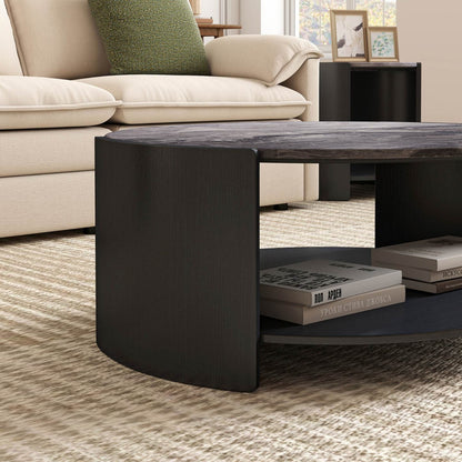 Gia Cultured Marble Coffee Table