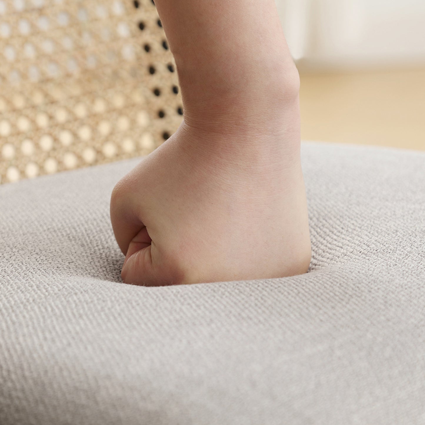 Salem Mid Century Modern Rattan Dining Chairs (set of 2)