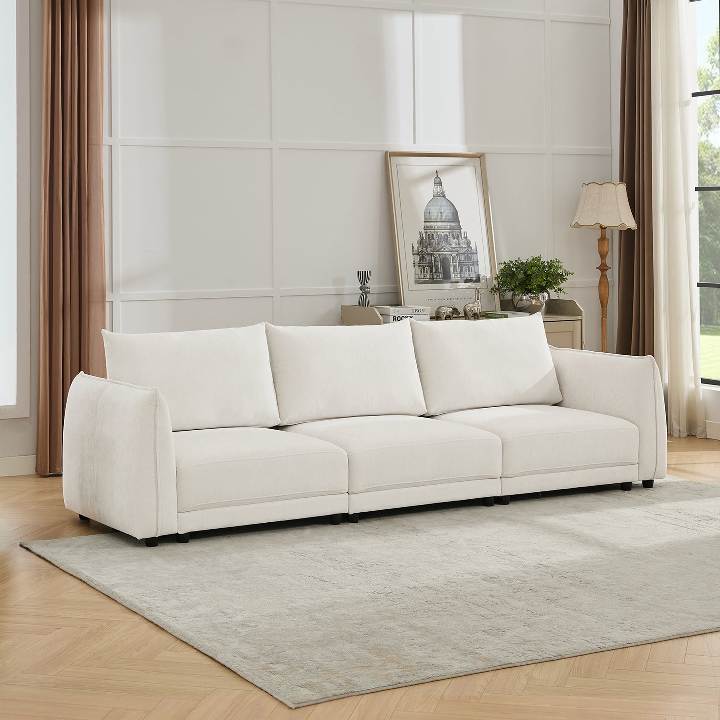 Leen Sectional Sofa - Modern White Sofa