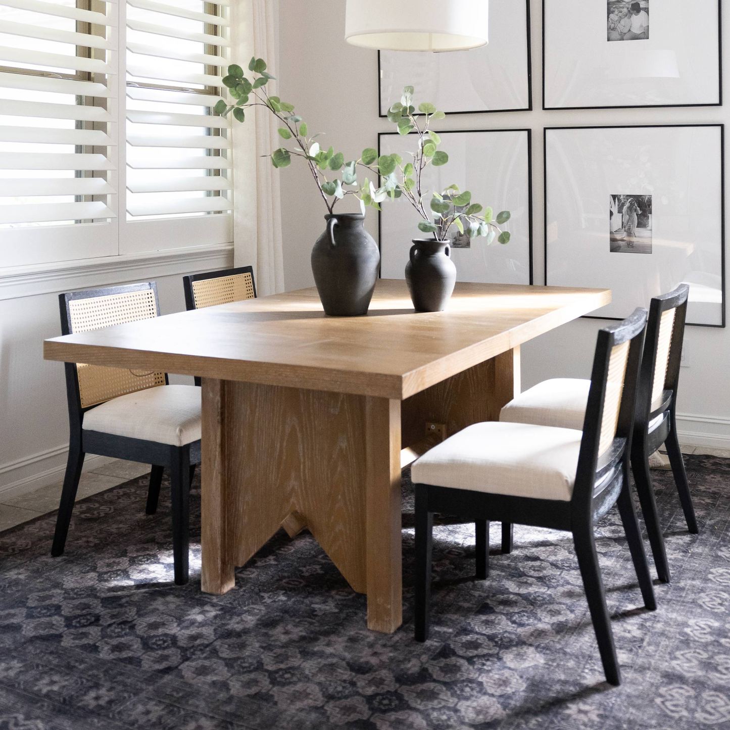 Weston Modern Cane Dining Chairs (set of 2)