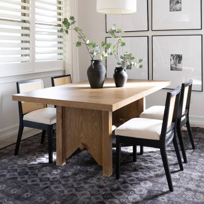 Weston Modern Cane Dining Chairs (set of 2)