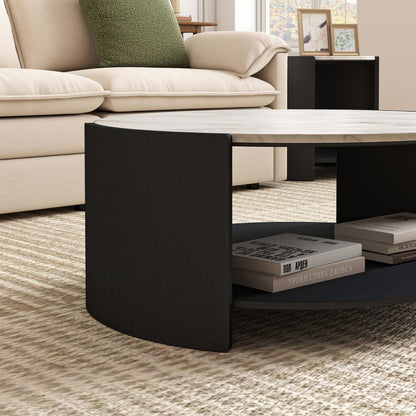 Gia Cultured Marble Coffee Table