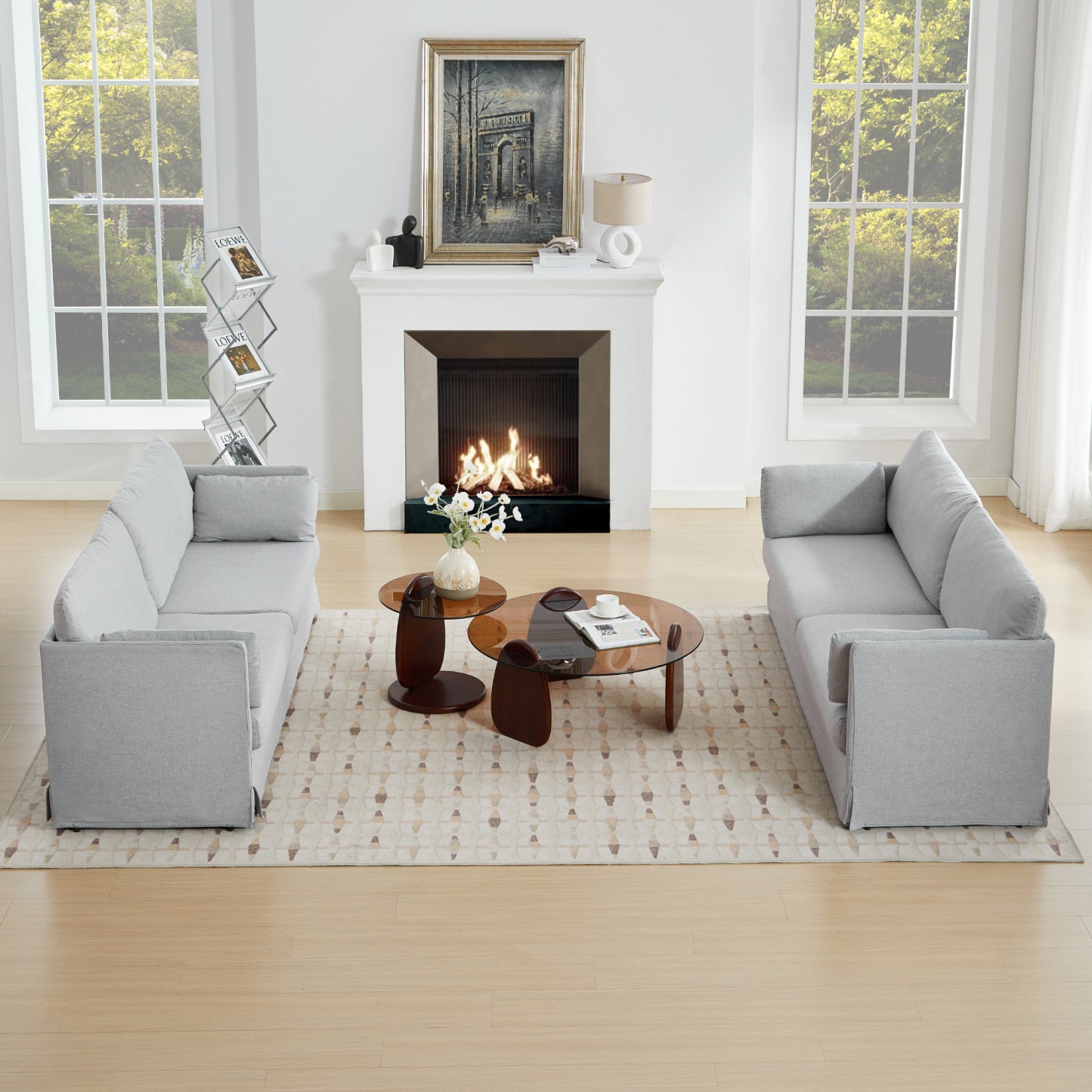 Dylan Modern Loveseat Sofa - Washable and Pet Friendly