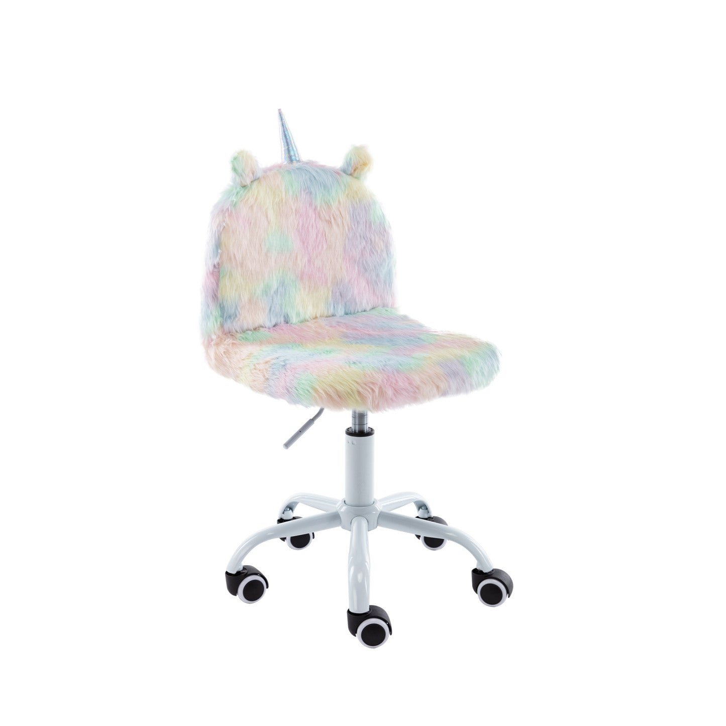 Unicorn Kids Desk Chair - White Plating