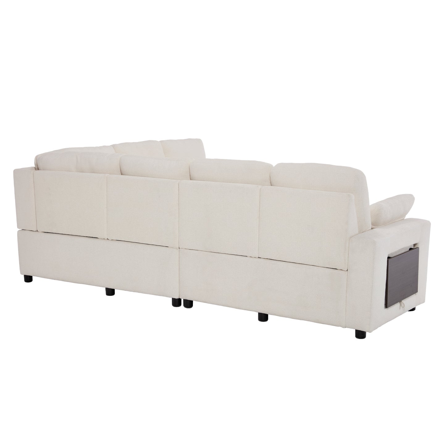 Levi Modern Reclining Sectional Sofa with Storage and Power Recliner
