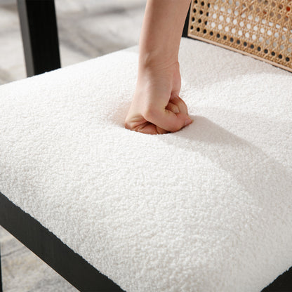 Weston Modern Cane Dining Chairs (set of 2)