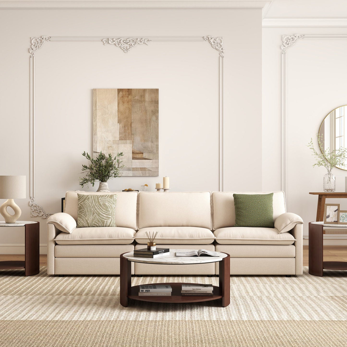 Gia Cultured Marble Coffee Table