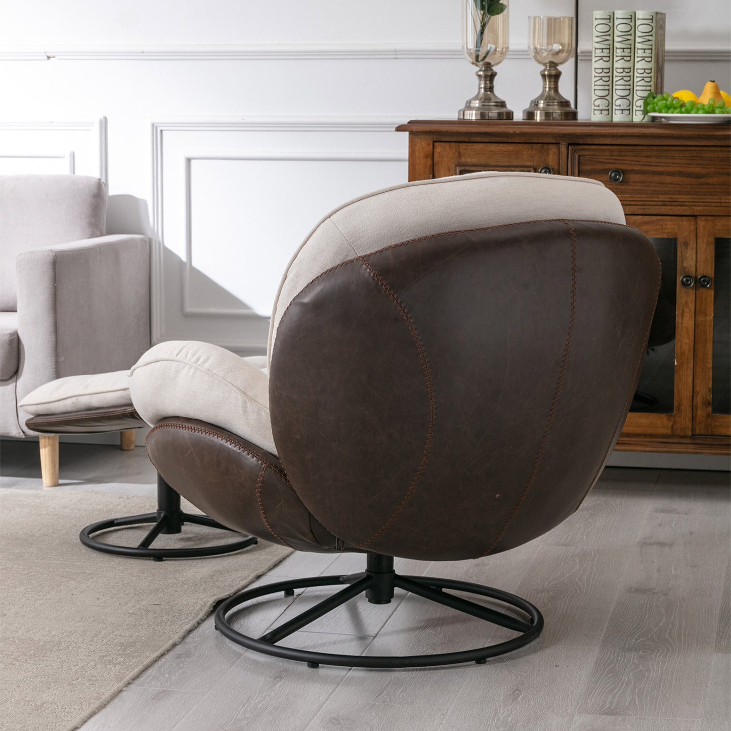 Nevan Lounge Chair with Ottoman