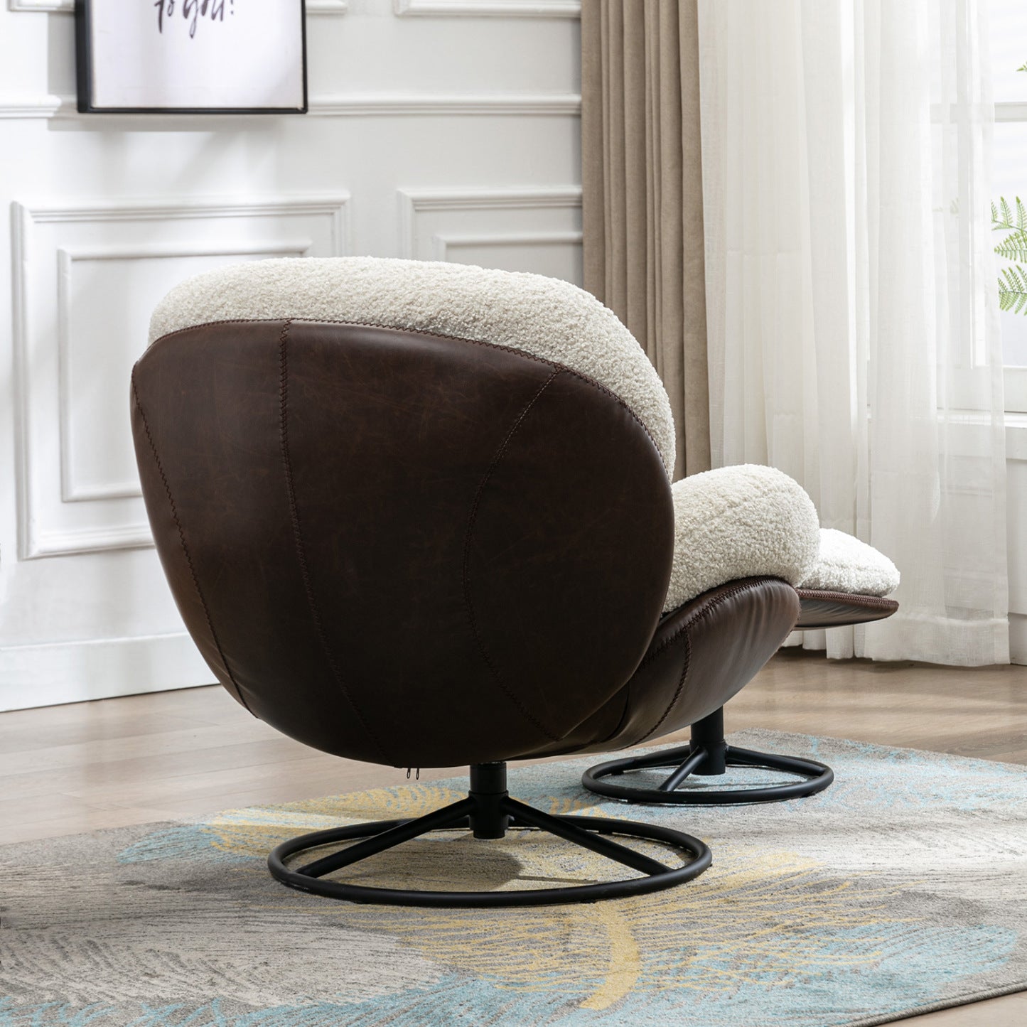 Nevan Lounge Chair with Ottoman