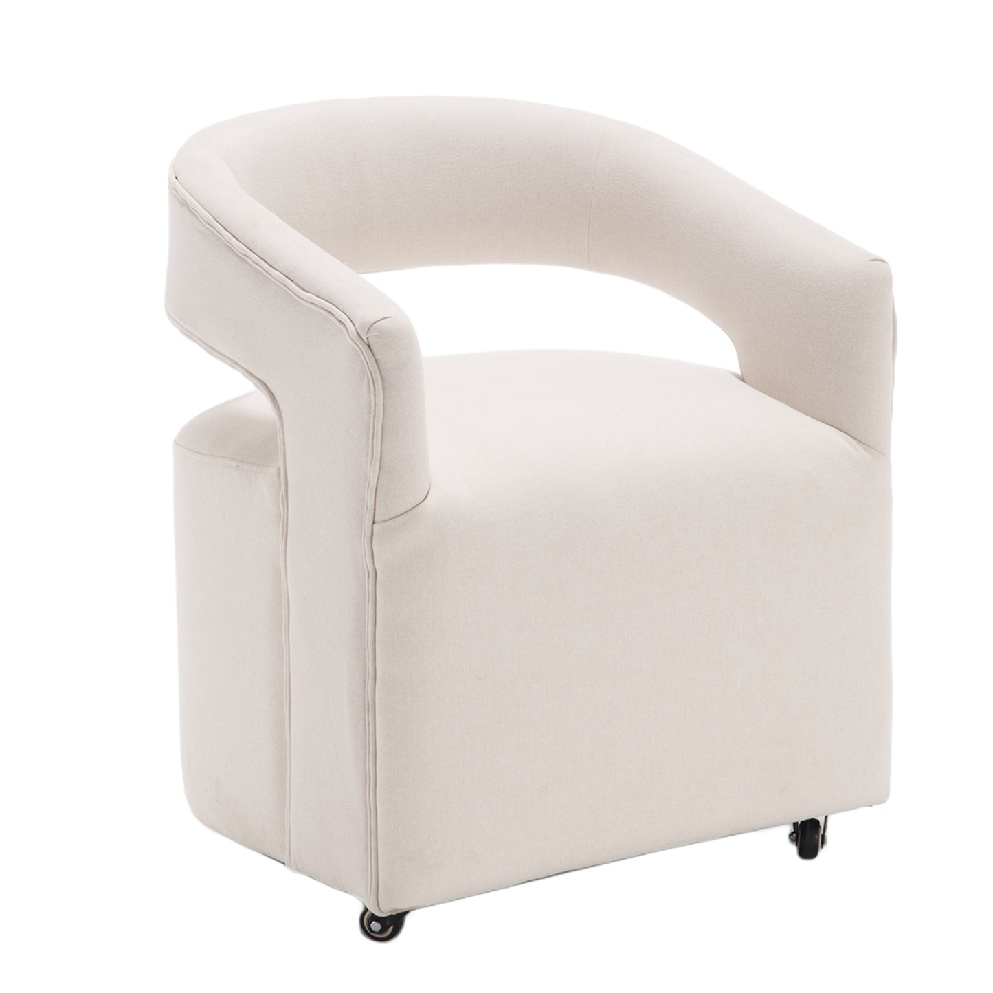 Barrel Rolling Dining Chair