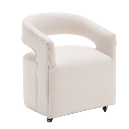 Barrel Rolling Dining Chair