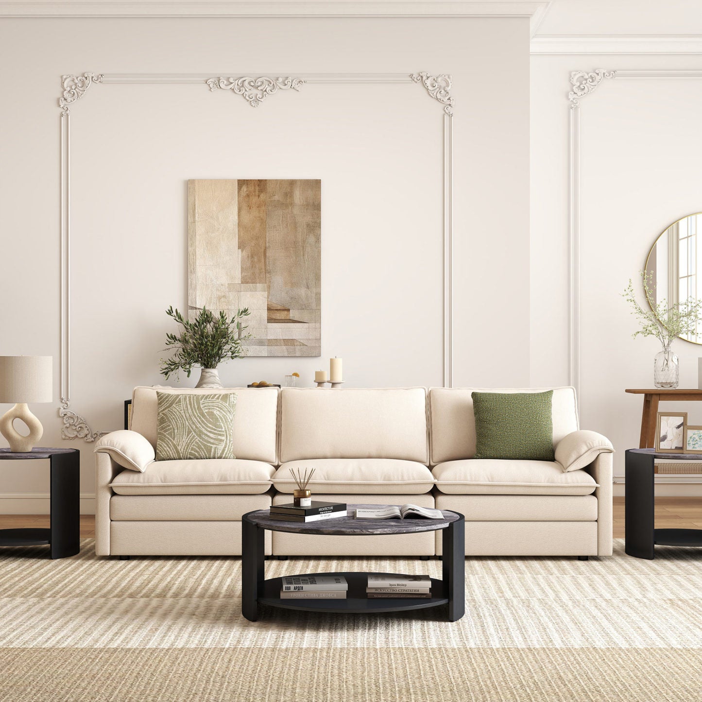 Gia Cultured Marble Coffee Table