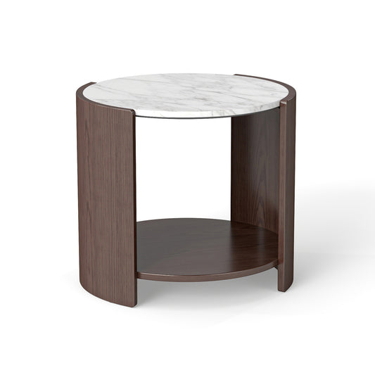 Gia Cultured Marble Side Table
