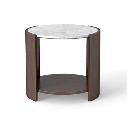 Gia Cultured Marble Side Table