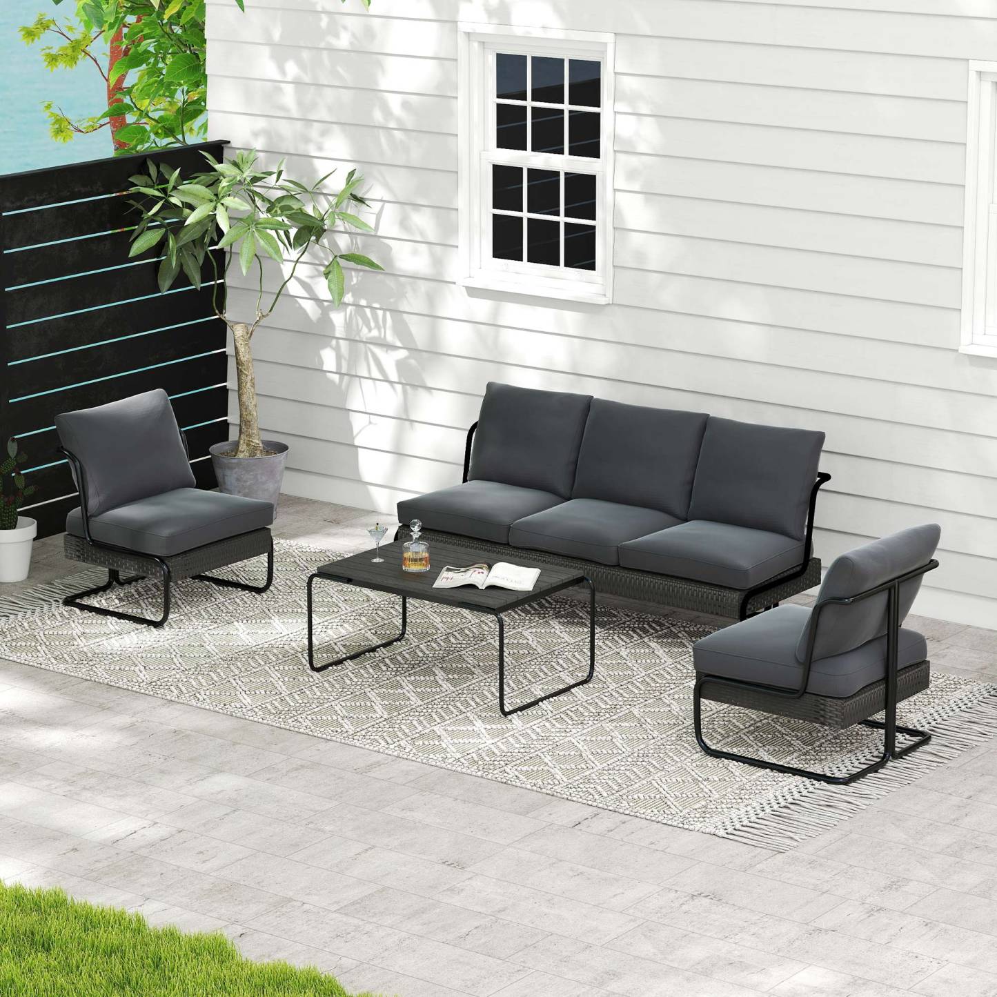 Brendan Outdoor 5 Seater Sofa Set