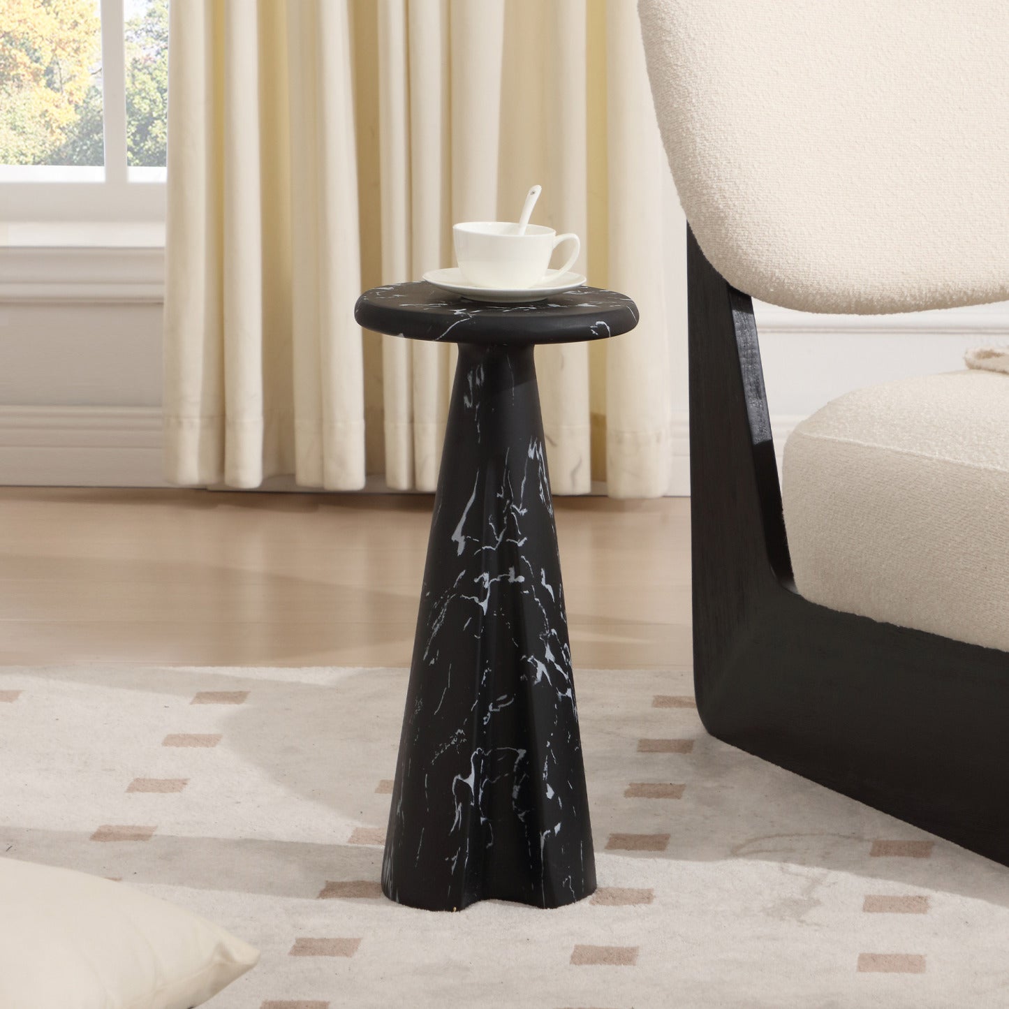 Lauren Cultured Marble Side Table