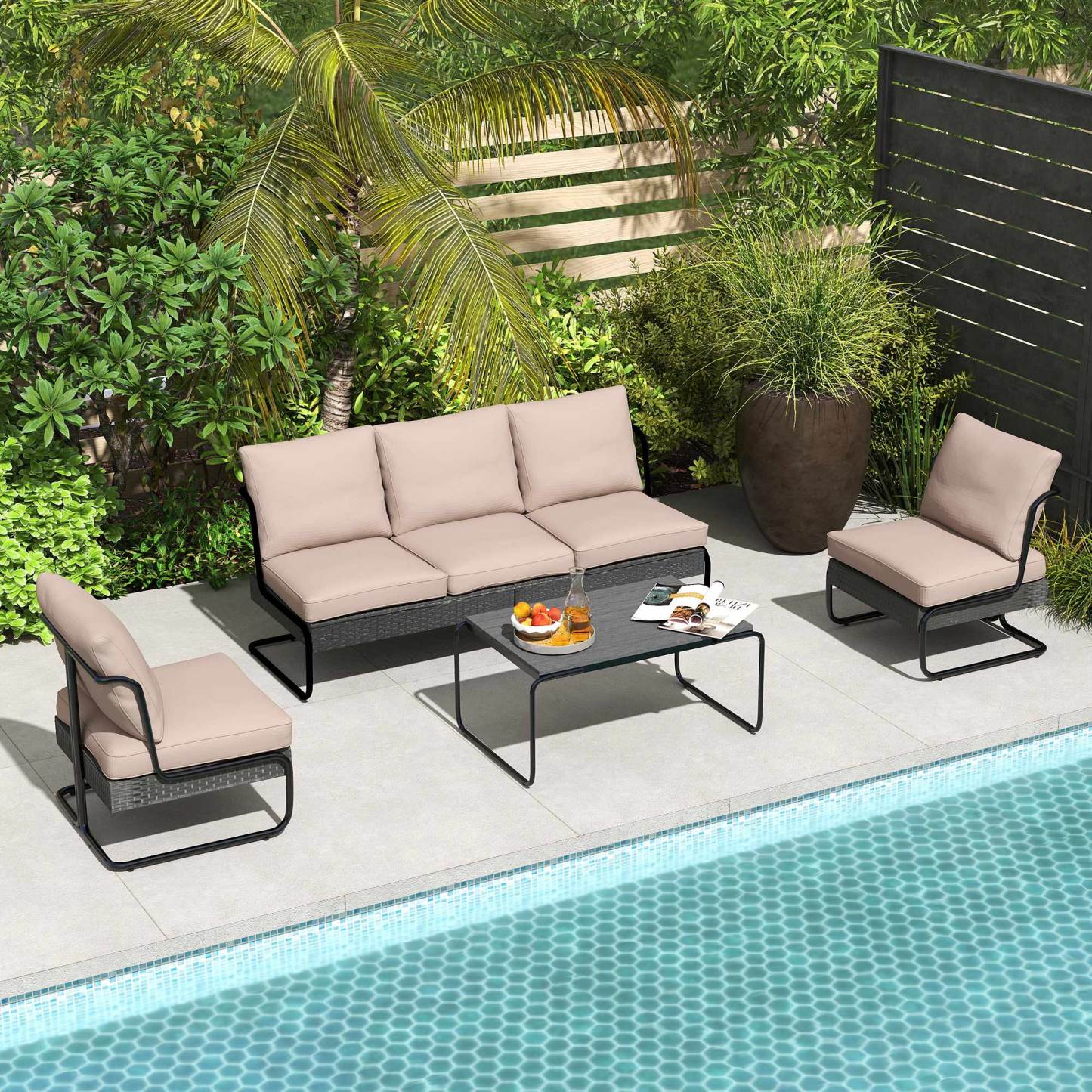 Brendan Outdoor 5 Seater Sofa Set