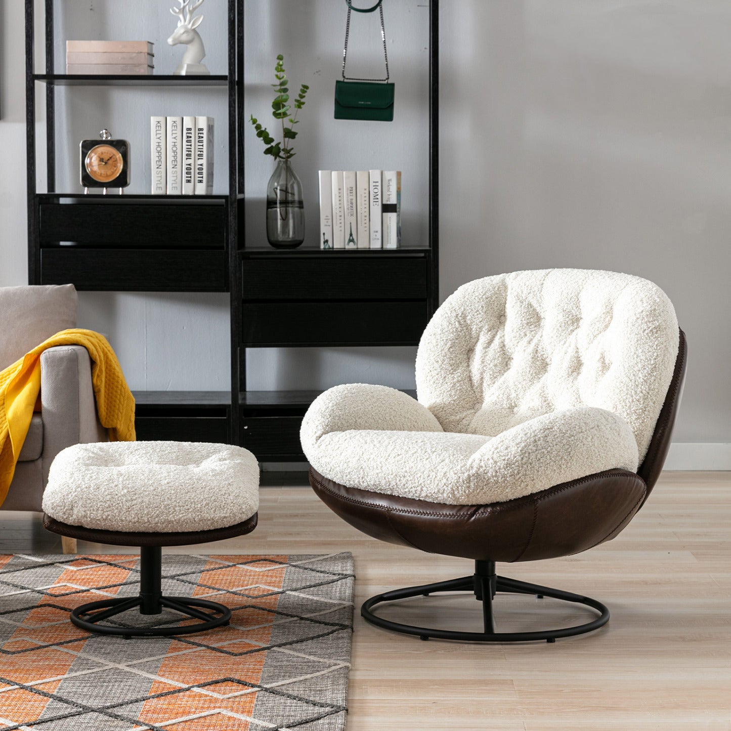 Nevan Lounge Chair with Ottoman