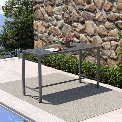 Lowel Outdoor Bar Table Set