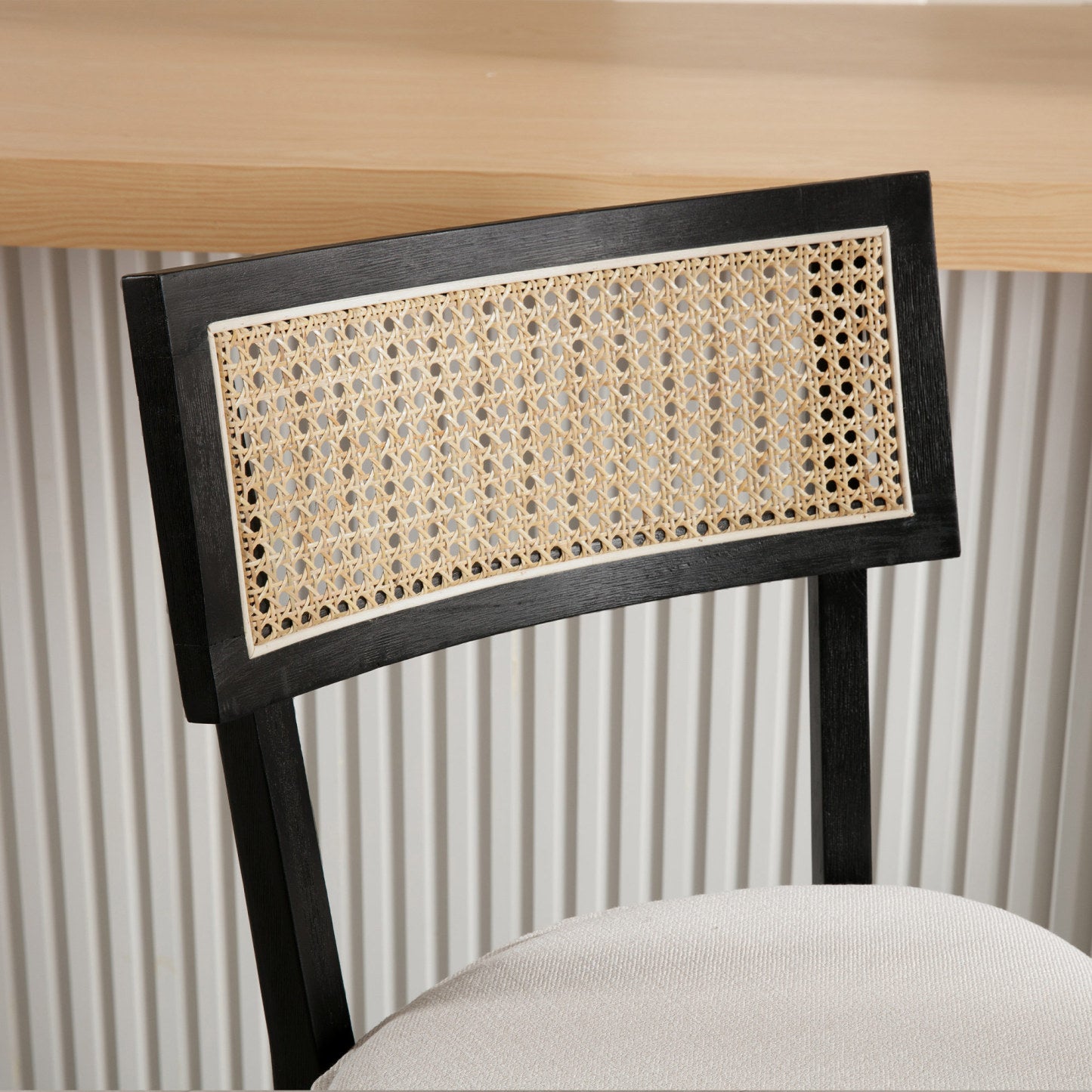 Walter Cane Counter and Bar Stools (set of 2)