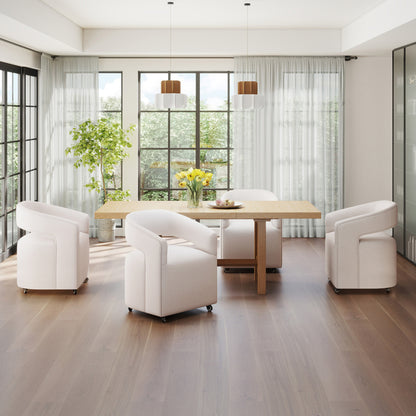 Barrel Rolling Dining Chair