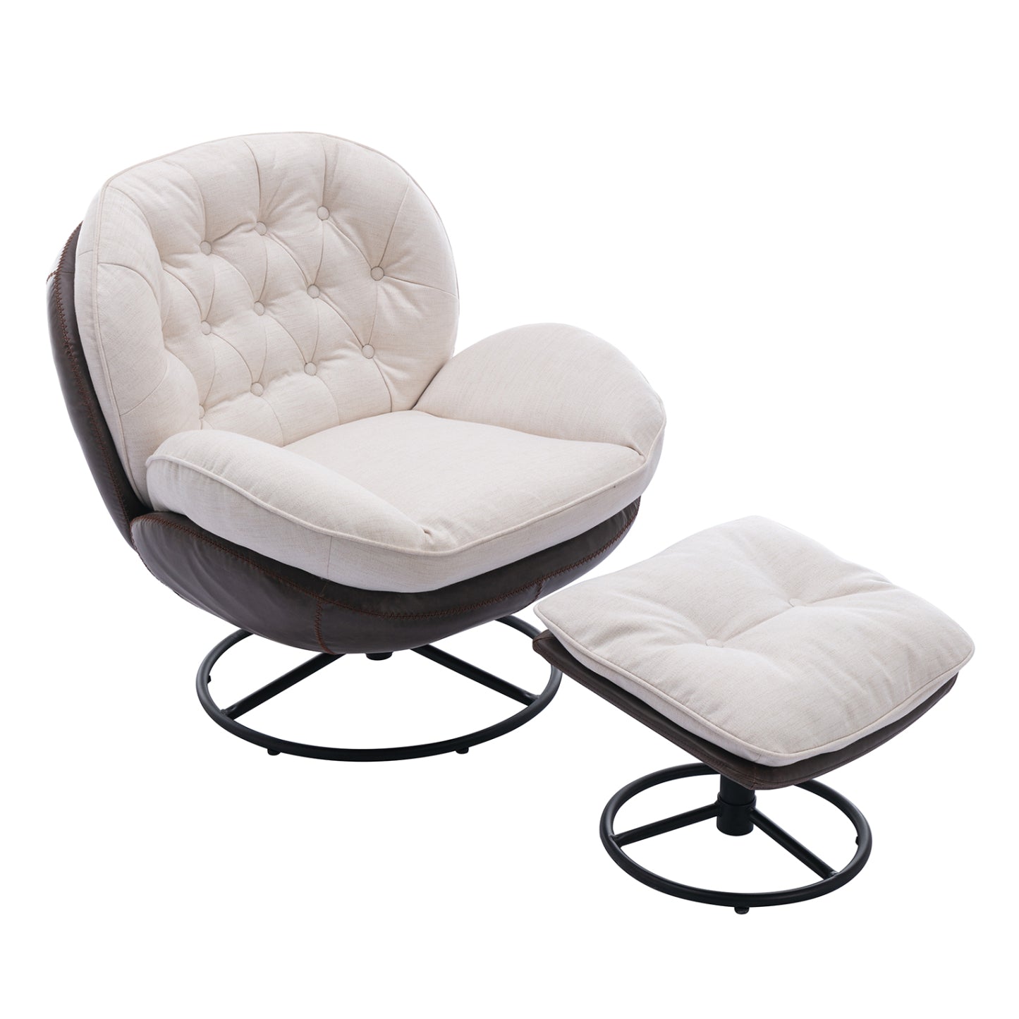 Nevan Lounge Chair with Ottoman