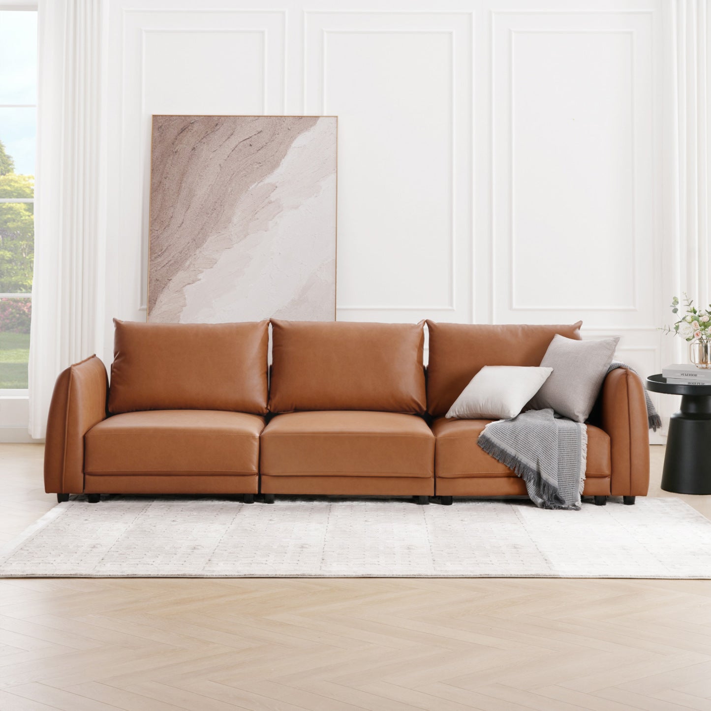 Leen Sectional Sofa - Modern White Sofa