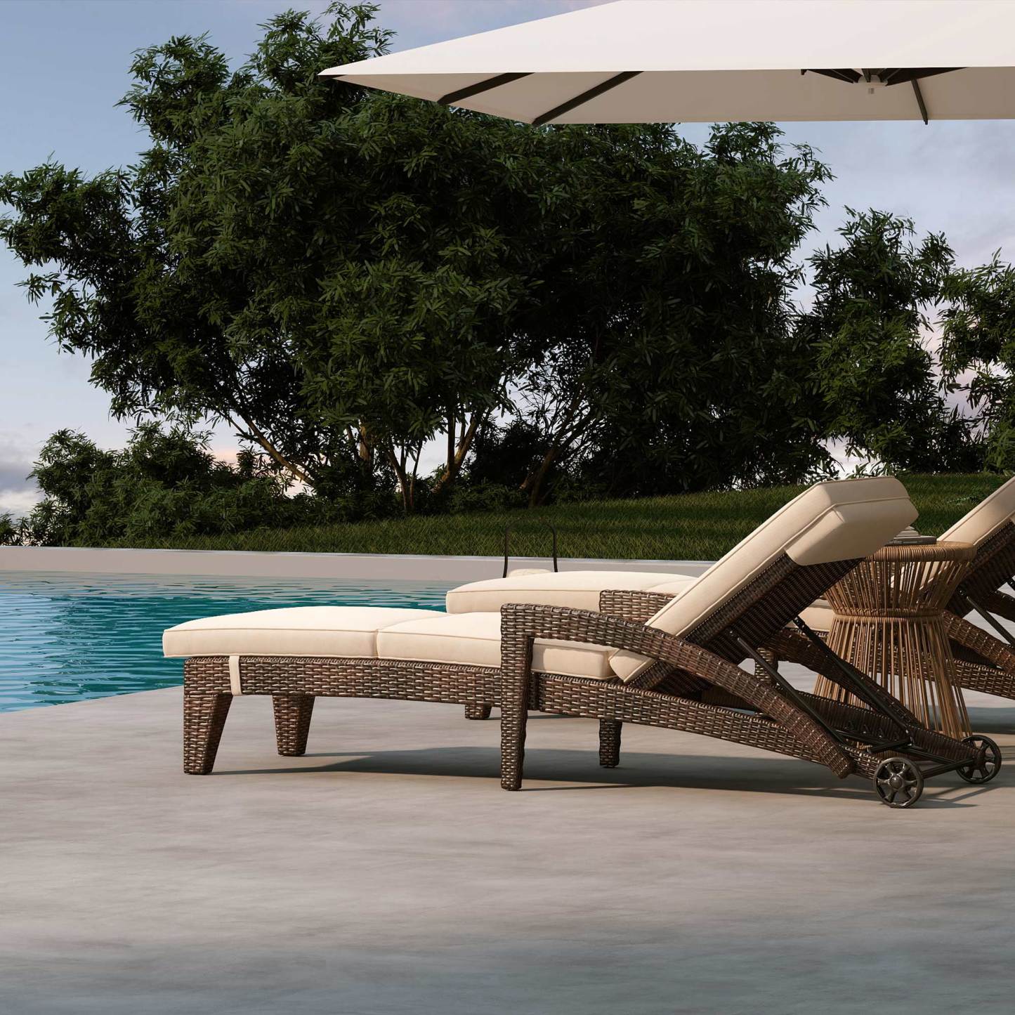 Brich Outdoor Chair Lounge (set of 2)