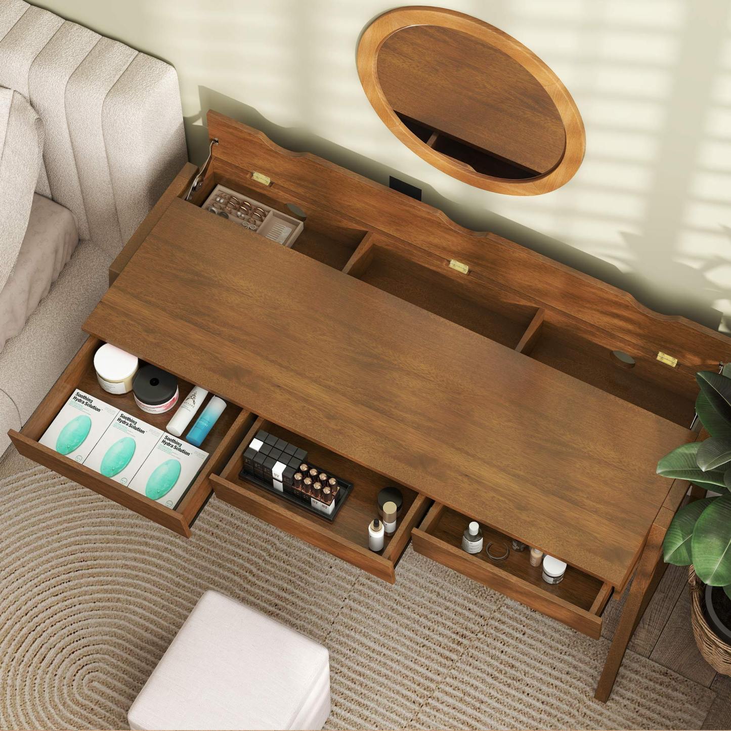 Leah 59'' Storage Desk