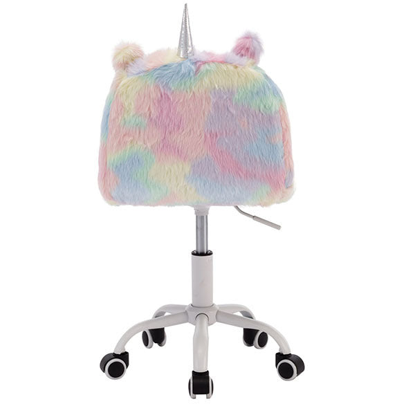 Unicorn Kids Desk Chair - White Plating
