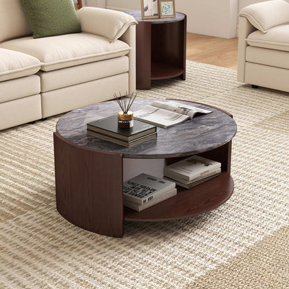 Gia Cultured Marble Coffee Table