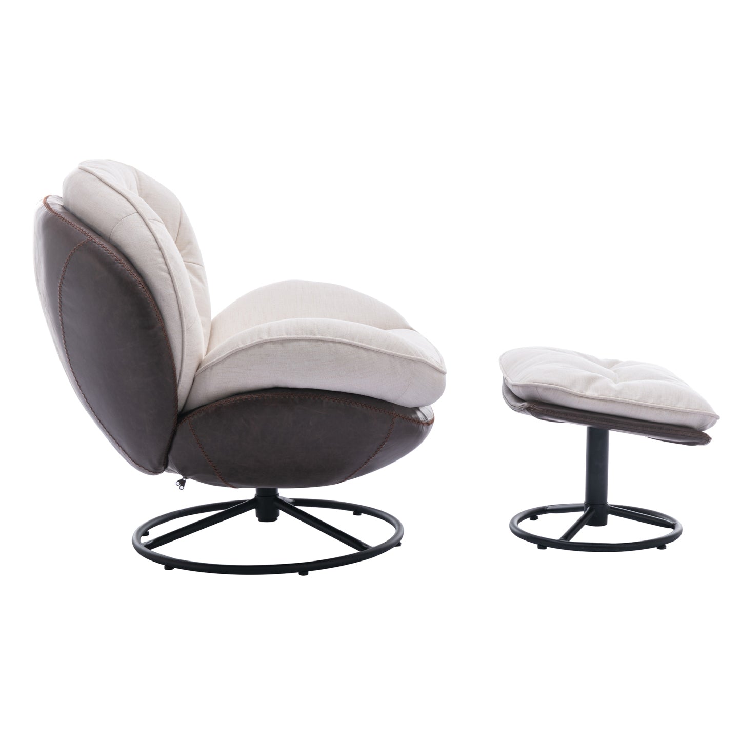 Nevan Lounge Chair with Ottoman