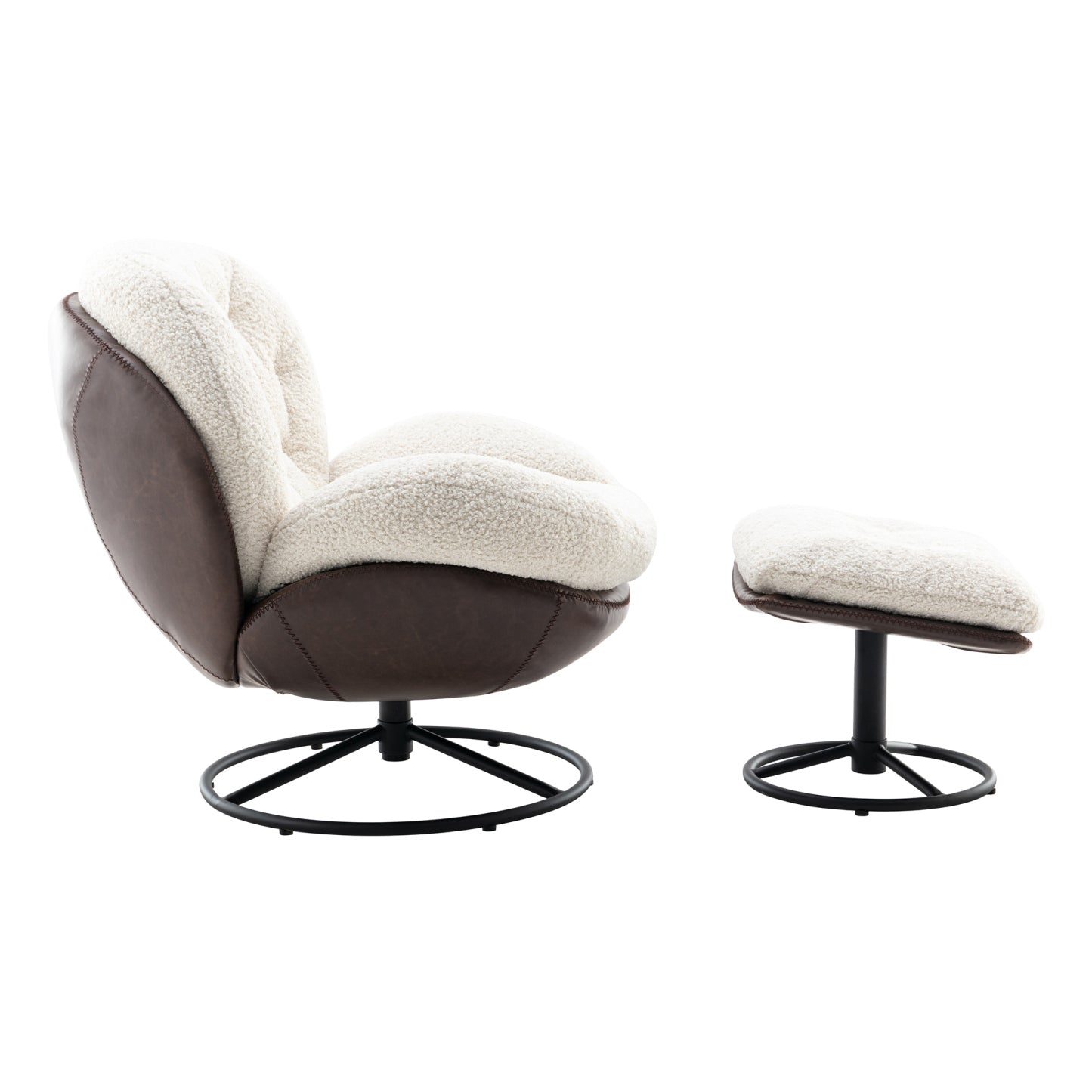 Nevan Lounge Chair with Ottoman
