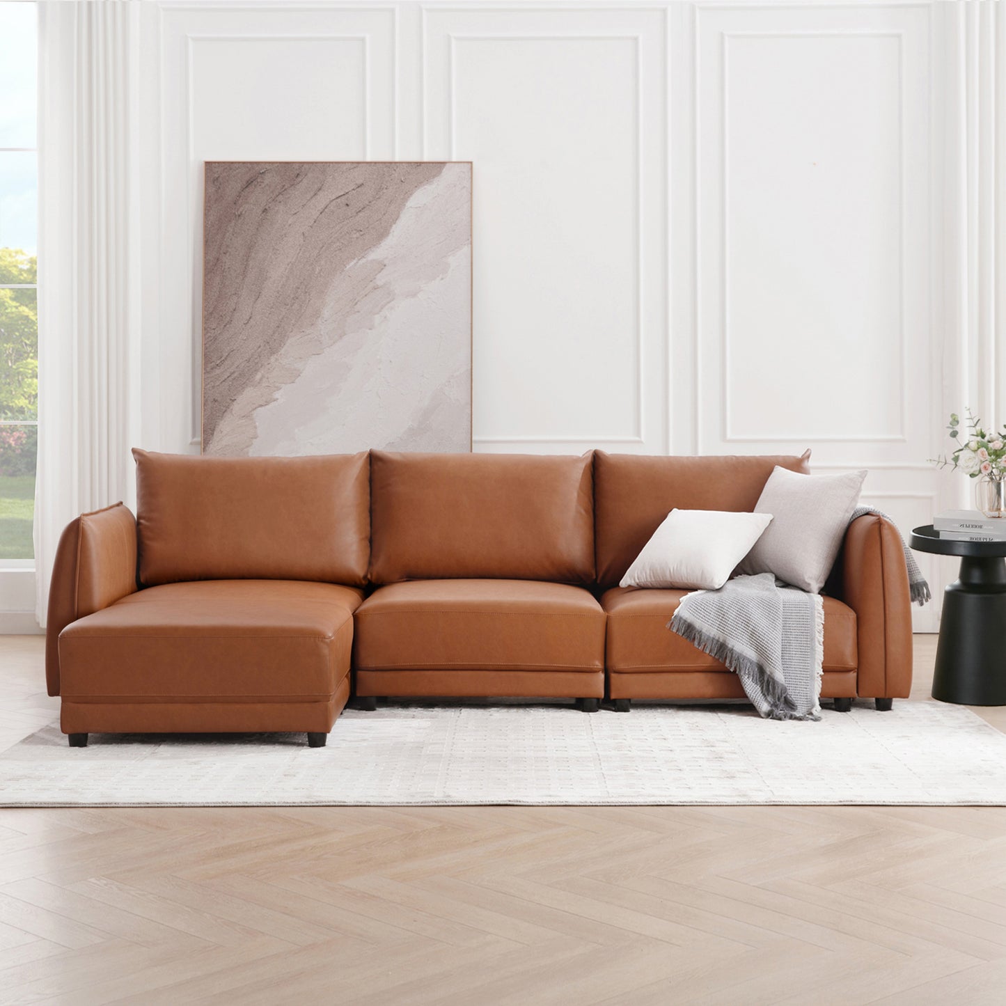 Leen Sectional Sofa - Modern White Sofa
