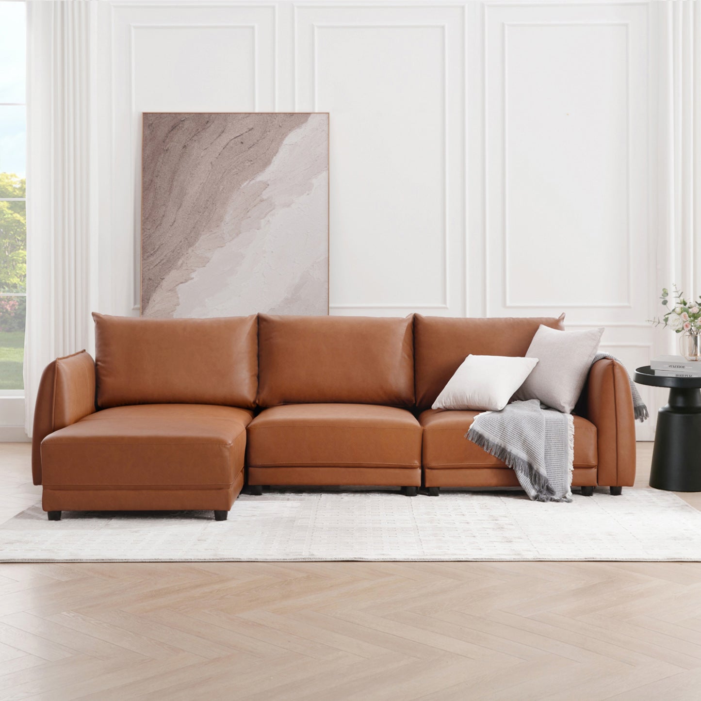 Leen Sectional Sofa - Modern White Sofa