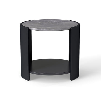 Gia Cultured Marble Side Table