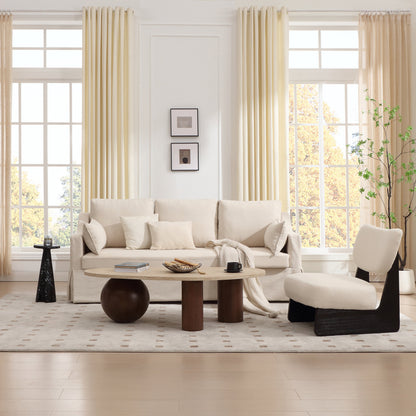 Lauren Cultured Marble Side Table